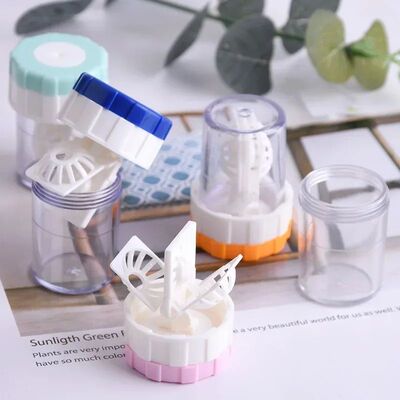 Lentes De Contacto Ferramentas De Limpeza, Recipiente De Len