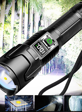 Mais poderosa lanterna LED recarregável, luz da tocha, alto