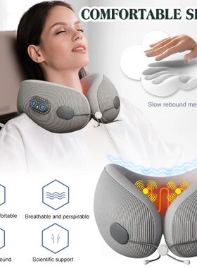 Portable U-Shape Travel Neck Pillow Memory Foam Sleep Pillow
