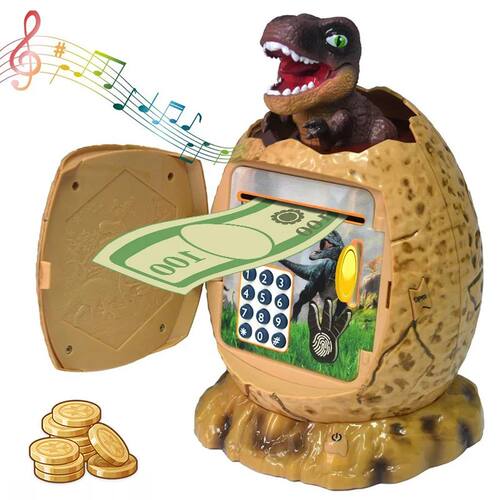 Dinosaur Egg Model Piggy Bank for Children, Caixa de dinheir