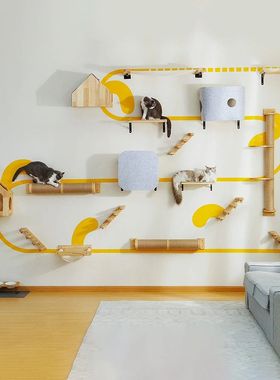 Cat Escalada Escada Prateleira Com Escada De Corda De Sisal,