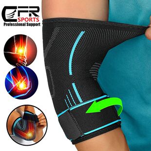 CFR-Ajustável Cotovelo Compress?o Suporte Manga, Cotovelo D