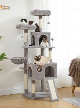 Frete Grátis Multi-Level Cat Tree Para Gatos Com Poleiros C