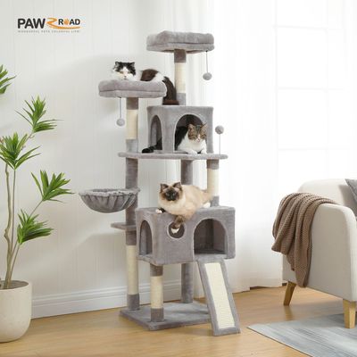 Frete Grátis Multi-Level Cat Tree Para Gatos Com Poleiros C