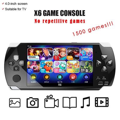 Consola de juegos portátil X6 de 4,0 pulgadas, 8G, 32G, com
