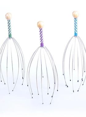 Relaxamento Polvo Massagem Ferramenta, Couro cabeludo, Pesco