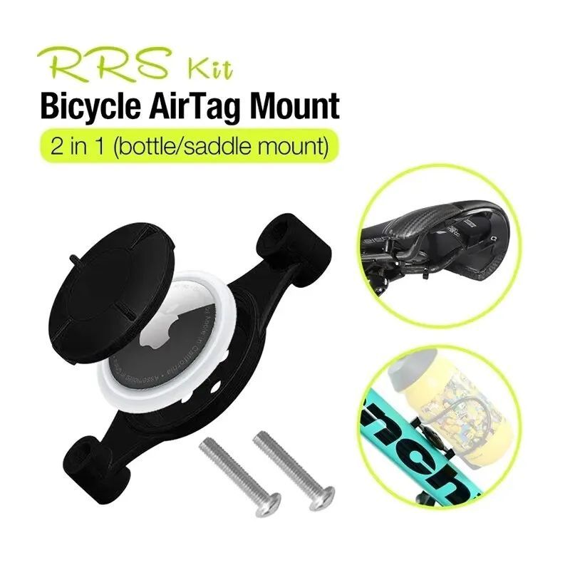 Rrskit-soporte para botella de bicicleta AirTag, funda prote