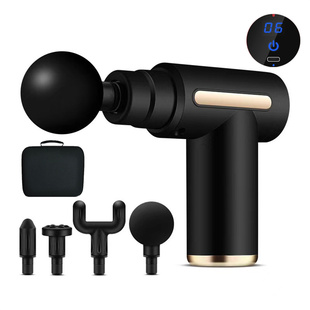 Pistola de massagem elétrica portátil Mini LCD, percuss?o