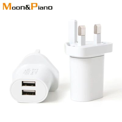 Adaptador de interfaz usb Dual para Reino Unido, cargador de