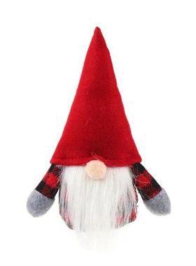 Christmas Gnome Plush Knitted Faceless Doll, Handmade Swedis