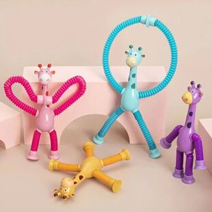 Juguetes de ventosa de Navidad para ni?os, tubos Pop, alivio