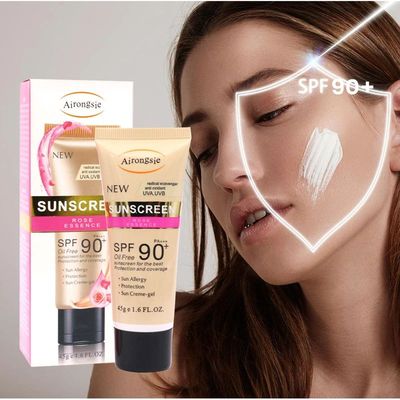 Corpo protetor solar creme spf 90, clareamento, protetor sol