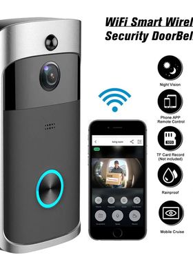 Campainha de seguran?a doméstica inteligente sem fio, porte