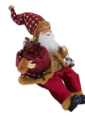 14 ''Sentado Papai Noel Figurines Natal Figura Decora??es Pe