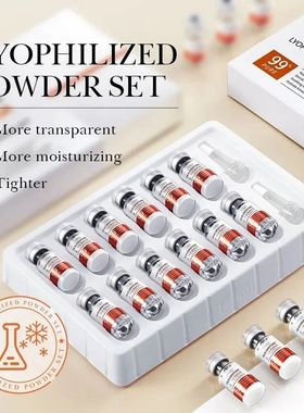 Conjunto de pó liofilizado oligopeptídeo, essência ácido