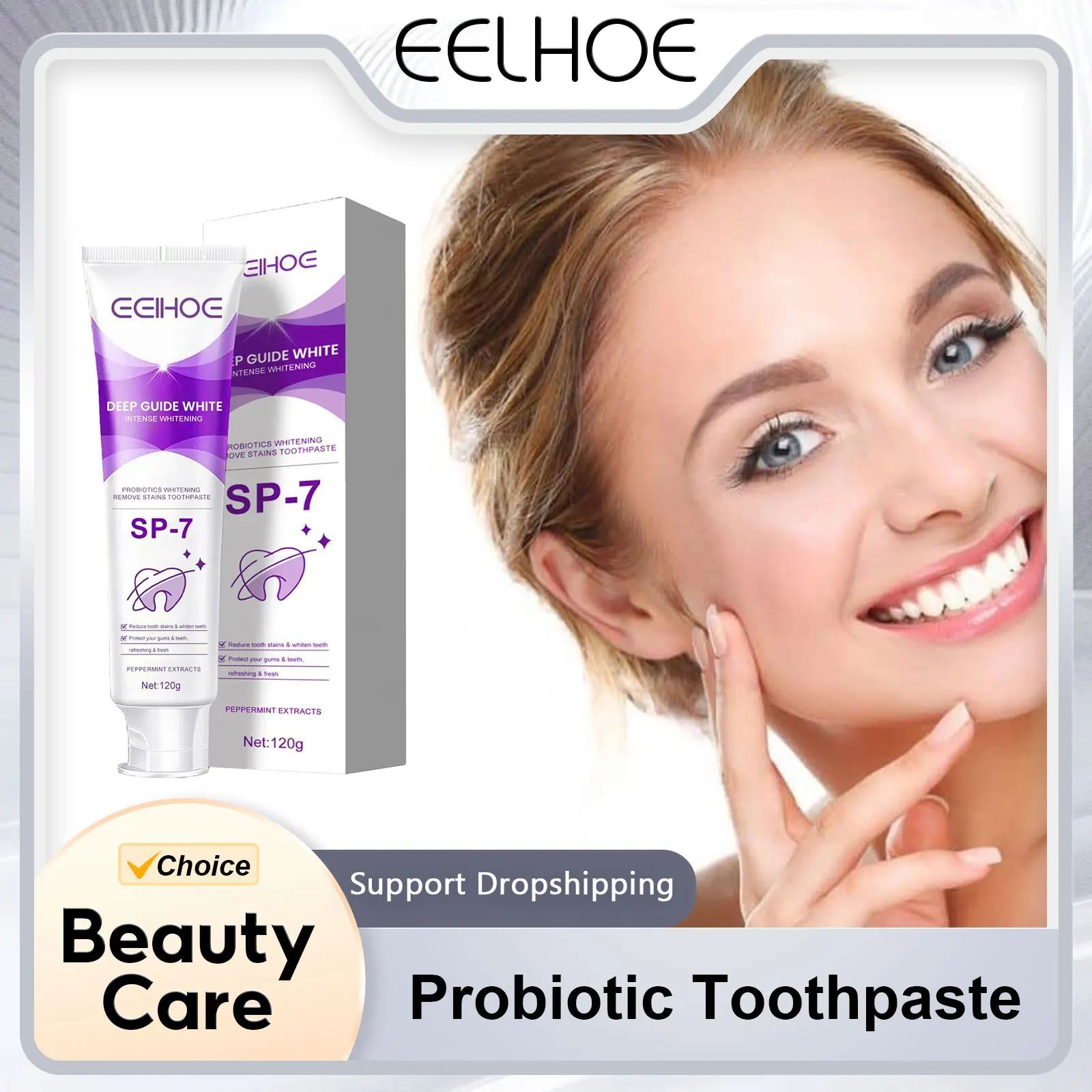 Creme dental probiótico SP-7 Placa removedor de mancha, rem
