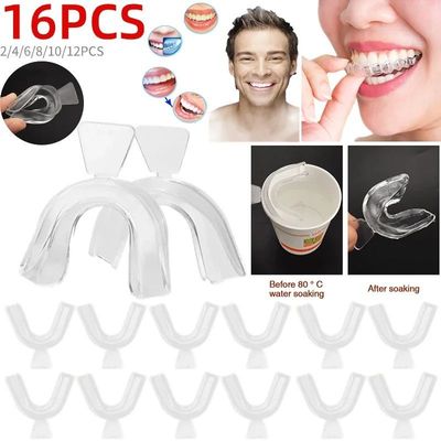 Protector bucal de silicona EVA para deportes, bandeja para