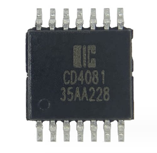 中微爱芯 CD4081PW 集成电路IC芯片 4路2输入与门 TSSOP14封装