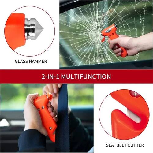 Car emergency escape hammer window breaker Cutting car seat