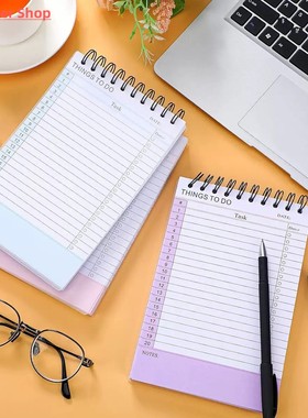 Things To Do List Coil Undated Daily Work Planner Task Check