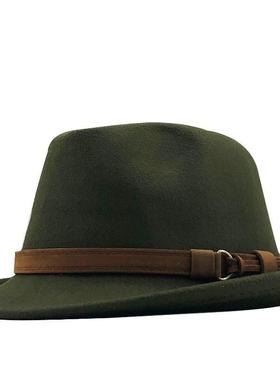 Women Men Wool Fedora Hat Jazz 男女毛呢小礼帽英伦爵士帽