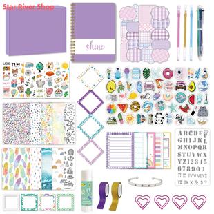 Diary Journaling Stationery Set DIY Journal Kit Scrapbook Su