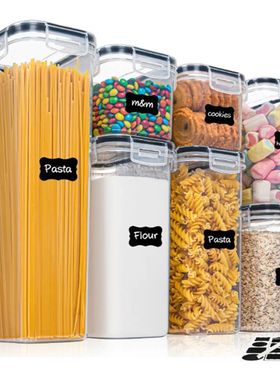 Kitchen 7pcs Food Containers Set BPA Free Plastic Airtight S