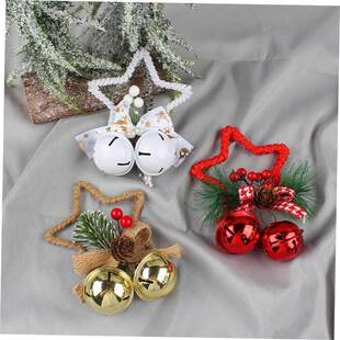 Christmas pentagram small bell Accessories Pendant DIY props