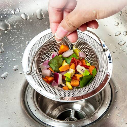2 Pcs Stainless Steel Kitchen Sink Drain Strainer, Anti-Clog