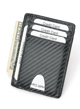 Wallets Black Business Card Holder For Men Simple Purse Bag