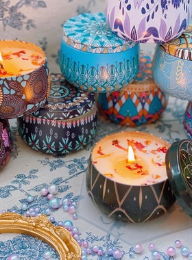 Essential Oil Scented Candles Smoked Incense Fragrance Sleep