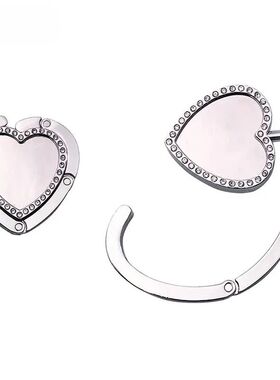 1pc Heart Shape Crystal Portable Folding Bag Handbag Tote Ta