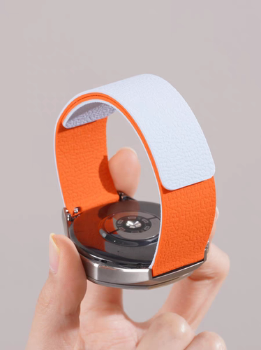 拼色荔枝纹适用oppowatch3/X3/2/4/3pro表带磁吸高级OPPOx2mini女