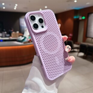 磁吸散热适用16iphone苹果15promax手机壳15新款 15pro大孔13硅胶14promax防摔12pro网孔16promax透气plus夏季