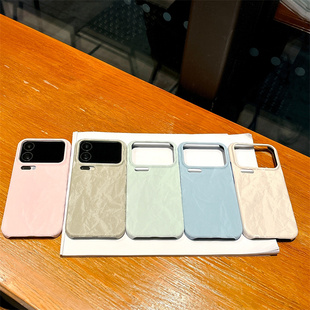 适用小米17promax秋冬高档丝绒纹理手机壳17pro简约ins风保护套17时尚清新莫兰迪色系内置磁吸硬外壳女