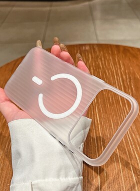 适用苹果17promax手机壳iPhone16瓦楞磨砂15超薄肤感Magsafe磁吸充电14pr0全包防摔13简约风12高级感pmax男女