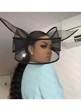 New Black Fascinator Wedding Pillbox Hat Women Elegant Fasci