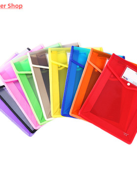 A4 A5 Plastic File Wallet Bag for Documents Envelope Expandi