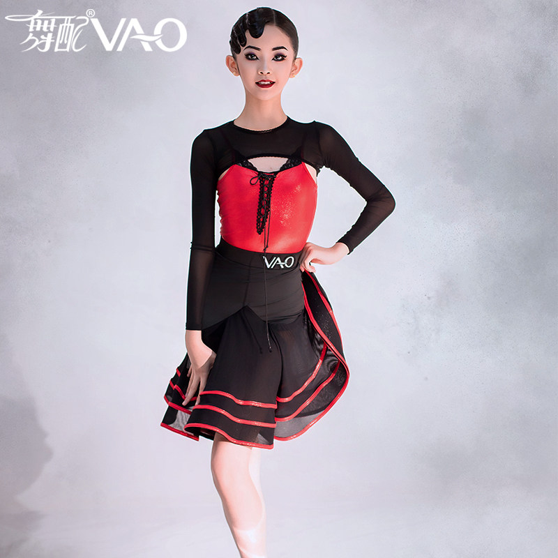 VAO舞配女新款拉丁舞露背练功服