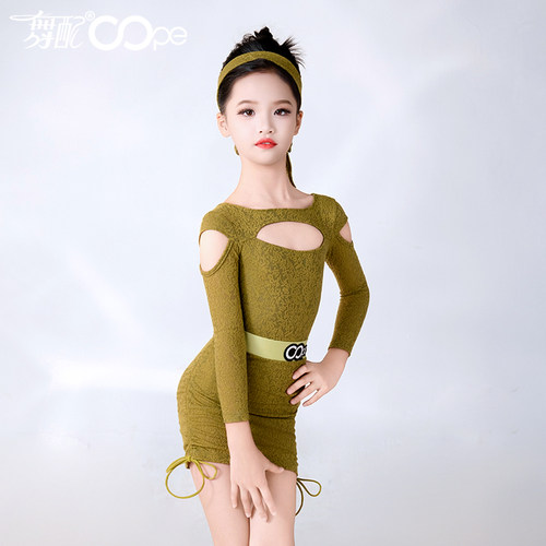 舞配女童拉丁舞长袖练功服新款