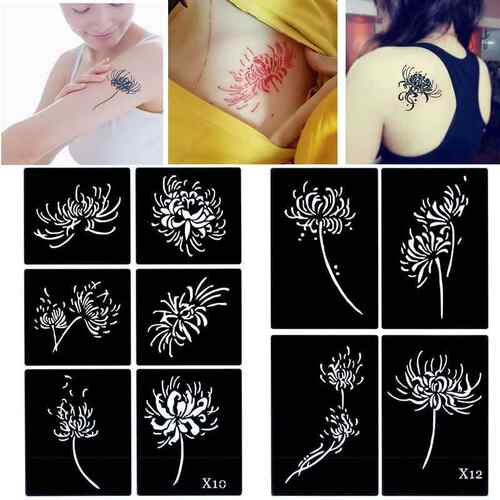 彼岸花纹身贴刺青多少钱 彼岸花纹身贴刺青价格 小麦优选