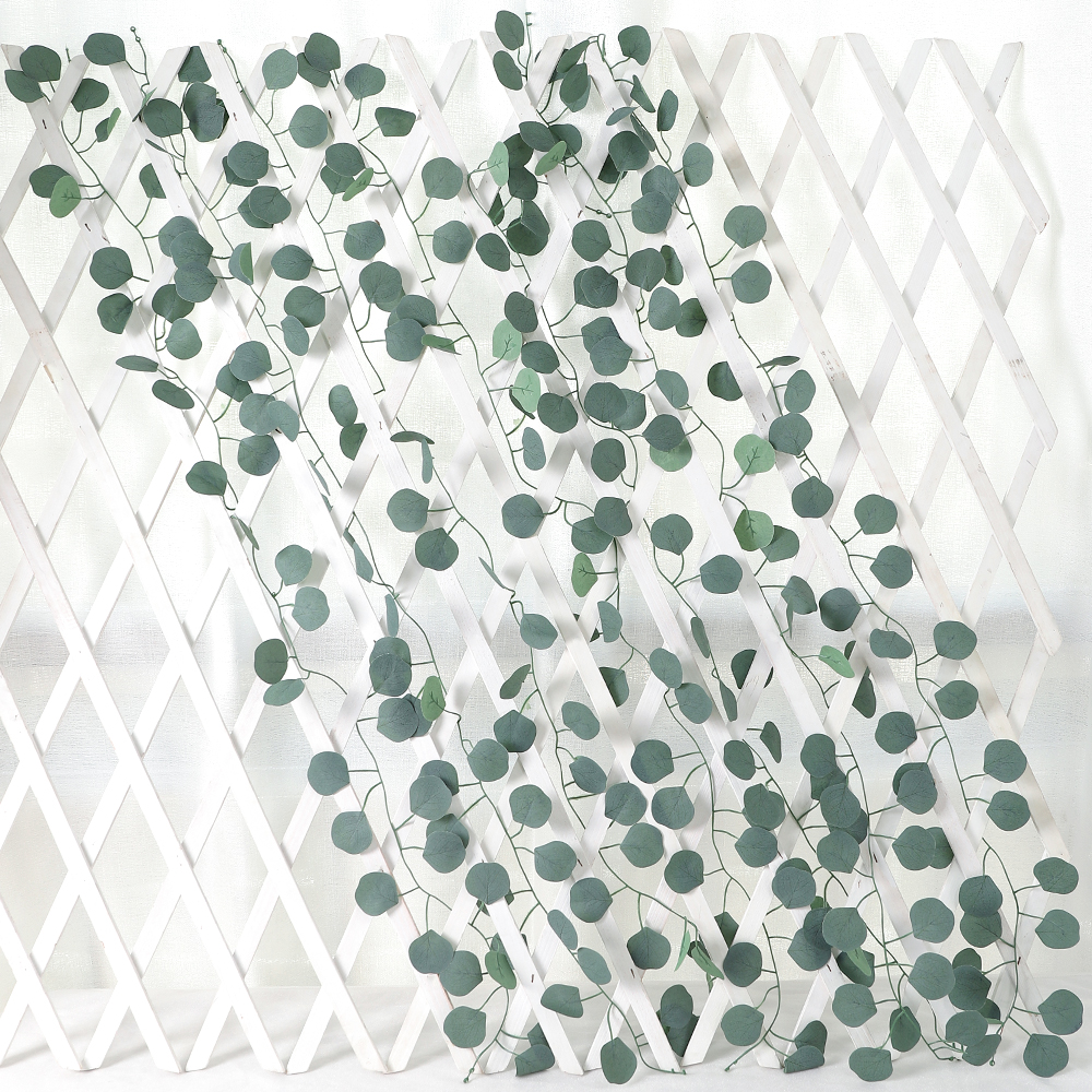 尤加利藤条壁挂缠绕藤蔓婚庆装饰