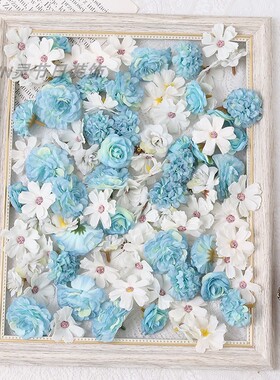 4-5cm仿真花朵套装 绢花diy手创花艺 谷美假花裙摆装饰婚庆花艺