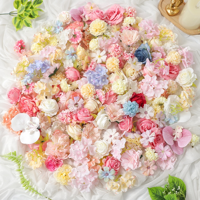 仿真花混搭diy手作簪花头饰花环