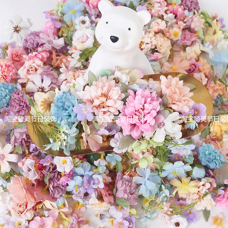 diy花艺素材裙摆草帽节日装饰