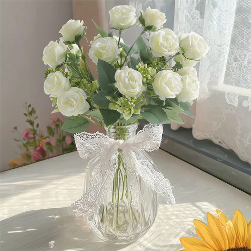 仿真花玫瑰花束假花拍照道具