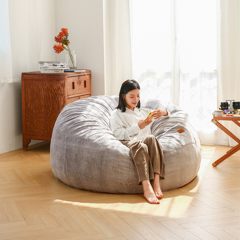 凡客优懒人沙发巨型超大号兔毛绒圆形可躺可睡榻榻米轻奢网红沙发