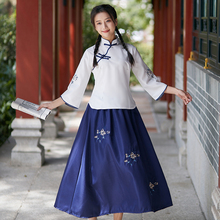 民国风学生女装复古中国五四青年装演出服男女大码古风合唱套装