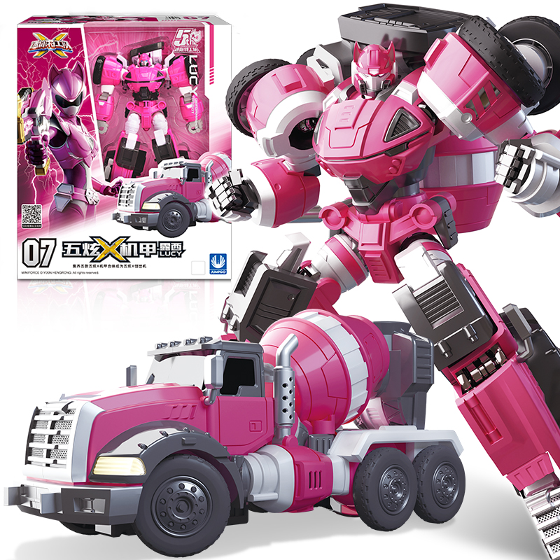 正版迷你特工队五炫机甲