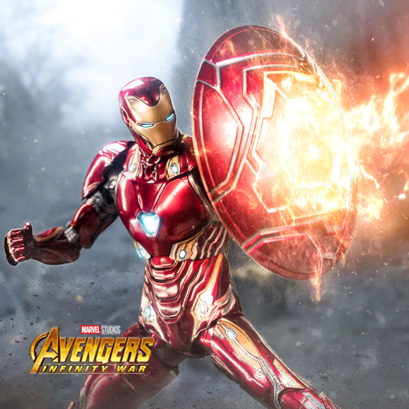 中动钢铁侠MK50手办漫威